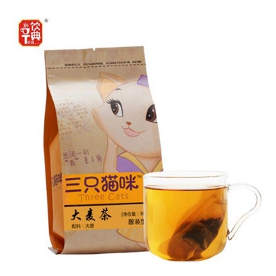 袋泡茶加工廠家大麥茶袋裝300g 烘焙炒制熟大麥茶袋泡茶 可定制