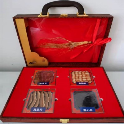 東北吉林人參五寶鹿茸鹿鞭靈芝片泡酒料長(zhǎng)白山送禮佳品送長(zhǎng)輩禮盒