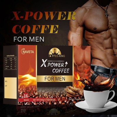 跨境爆款 男士能量黑咖啡人參牡蠣滋補速溶黑咖啡 Energy coffee